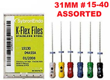 Kerr Sybron Endo Dental 31mm Stainless Steel K-flex File 6-file Per Box All Size