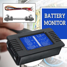100a Dc Digital Monitor Lcd Volt Ammeter Watt Meter Battery Display Tester