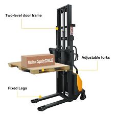 Apollolift Pallet Stacker Semi Electric Stacker 118lifting 2200lbs Fixed Legs