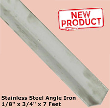 Stainless Steel Angle Iron 18 X 34 X 7 Feet 90 Hot Rolled 304 Mill Finish