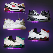 Floating Shoe Display Shelf With Lights Set Of 5 Glow Color Changing Sneaker Sh
