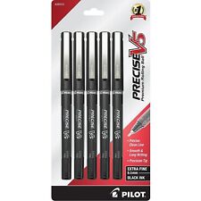 Pilot Precise V5 Rollerball Pens Extra Fine Point Black Ink 26010 5 Pack