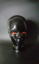 Vintage Mannequin Black Art Glass Head Display