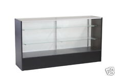 Glass Wood Black Showcase Display Case Store Fixture Knocked Down Sc-sc6bk