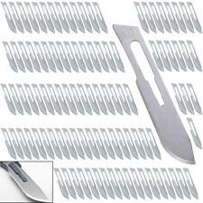 100 Surgical Sterile Blades Scalpel Knife Handle Medical Dental Diy Carving Tool