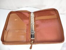 Vintage Coach Brown Leather Folder Organizer Planner Notepad Portfolio 11 X 7