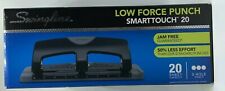 Swingline 3 Hole Punch Smart Touch 20 Low Force 20 Sheets Punch Capacity New