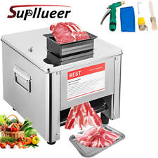 Supllueer Meat Cutter Machine Commercial Electric Meat Slicing Stainless Steel