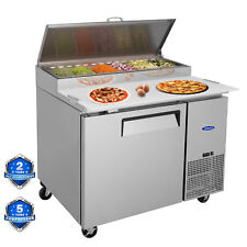 44 Commercial Refrigerated Pizza Prep Table 1 Door Stainless Steel 11.0 Cu.ft.