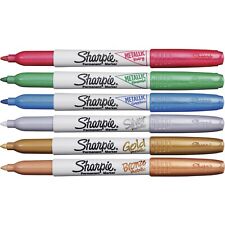 Sharpie Metallic Markers Fine 6st Assorted 2029678