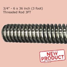 34 Inch 6 X 36 Inch 3 Foot Long Acme Fully Threaded Rod Steel 3 Feet Length New