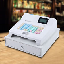 48key Desktop Electronic Cash Register Pos Casher Digital Led Display W Drawer