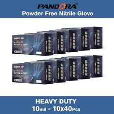 10 Mil Heavy Duty Mechanic Industrial Nitrile Gloves Work Gloves Blue 400 Pcs
