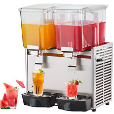 Vevor Commercial Beverage Dispenser 6.34 Gal24l Cold Ice Juice Dispenser 2 Tank