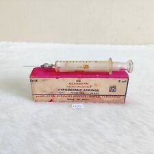 Vintage Hs Glassvan Hypodermic Syringe Original Cardboard Box Collectible G127