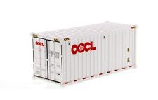 Oocl 20ft Dry Goods Transport Sea Shipping Container White 150 Plastic Model