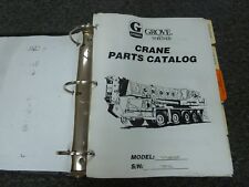 Grove Tms875b Hydraulic Telescopic Boom Truck Mounted Crane Parts Catalog Manual