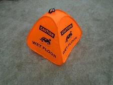 Caution Wet Floor Sign - Collapsible - Safety Orange - English New