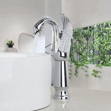 Swan Bathroom Above Counter Basin Sink Mixer Brass Tap Single Hole Chrome Faucet