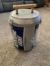 Keystone Light Beer Can Shaped Beach Cooler Metal 15 Tall Rare Collectible