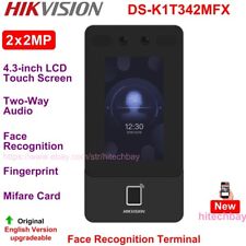 Hikvision Ds-k1t342mfx Face Recognition Access Terminal Fingerprint 2-way Audio