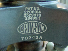 Brunson 1970 Vintage Surveying Model 76-rh190 Jig Transit Tool Box