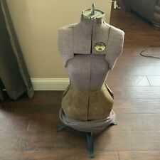 Vintage Acme Size Jr Adjustable Dress Form Mannequin Metal Stand Antique