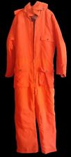 Vintage Winchester Blaze Orange Hunting Outdoor Insulated Coveralls Size Xl