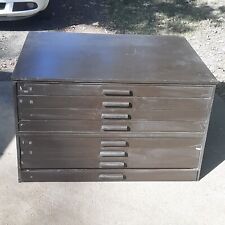 8 Drawer Wood Flat File Cabinet