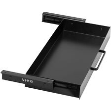 Vivo Black 22 Space Saver Sliding Under Desk Storage Drawer With Pull Handle