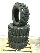 Four 12-16.5 Skid Steer Tires 12 Ply Rating 12x16.5 For Case Caterpillar