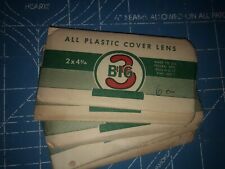 6 Vintage Big 3 Cr-39 Cover Plate 4 14 X 2 Clear Old School Welding Clear Lens