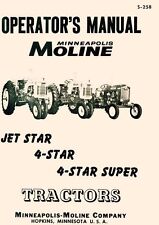 Minneapolis Moline Jet Star 4 - Super Operators Manual