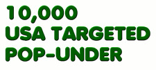 10000 Unique Website Traffic Usa Geo Targeted Pop Under For 5-10 Days