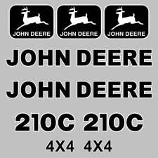 John Deere 210c Decals Aftermarket Repro Decal Sticker Kituv Laminated
