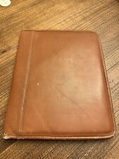 Vintage Coach Brown Leather Folder Organizer Planner Notepad Portfolio Folio