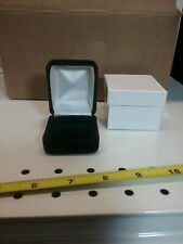 Black Velvet Single Ring Box Display Jewelry Gift Boxes Velour 1 Dozen