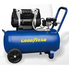 Goodyear 8 Gallon Quiet Oil-free Air Portable Compressor W Handle Wheels Ln
