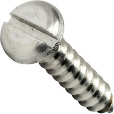 4 Pan Head Sheet Metal Screws Stainless Steel Slotted Type A Self Tap All Sizes