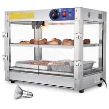 Wechef Commercial 2-tier Countertop Heat Food Pizza Warmer 750w Pastry Display
