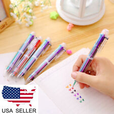 Wholesale Bulk Multi-color 6 In 1 Ballpoint Pens Kids School Office Pen Supplies