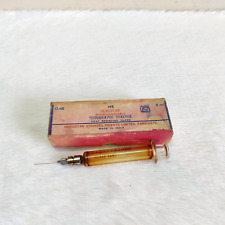 Vintage Hs Glassvan Hypodermic Syringe In Original Cardboard Box Decorative G131