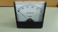 Nos Simpson 1357 0 To 300 A.c. Volts Panel Meter Unused