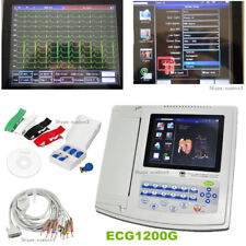 Us Digital 12-lead Ecgekg Machine 12-channel Electrocardiograph Touch Screen