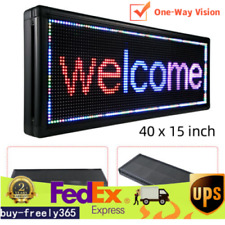 40x15 Led Sign 3-color Programmable Outdoor Led Scrolling Message Board Sign