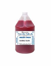 Snow Cone Syrup Bubble Gum Pink Flavor. 1 Gallon Jug Buy Direct Licensed Mfg