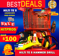 Hilti Te 5 Hammer Drill Lk Free Extras Loaded Bits Germany Fast Shipping