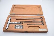 Vintage Scherr Tumico D-4-6 Depth Tubular Micrometer Gage W 5 Rods