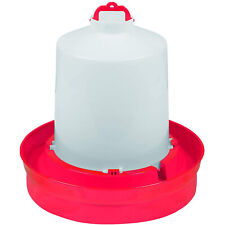 Little Giant Dbw2 Deep Base Poultry Waterer For Chickens Birds Red 2 Gallon