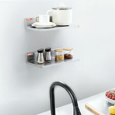 2pcs 16 X 8.6 Stainless Steel Wall Mounted Shelf Kitchen Restaurant Shelving